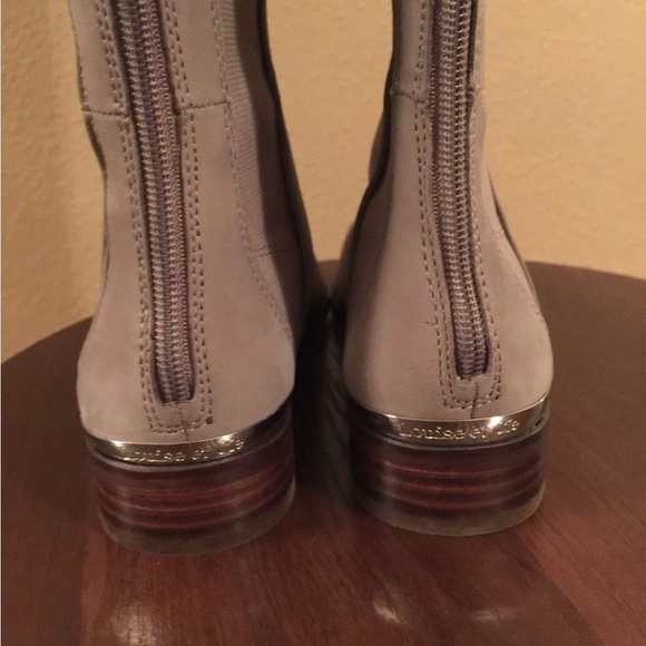 Louise Et Cie Vallery Gore-Panneled Grey Gravel Boots Size 6M / 36 $239 - Picture 6 of 12